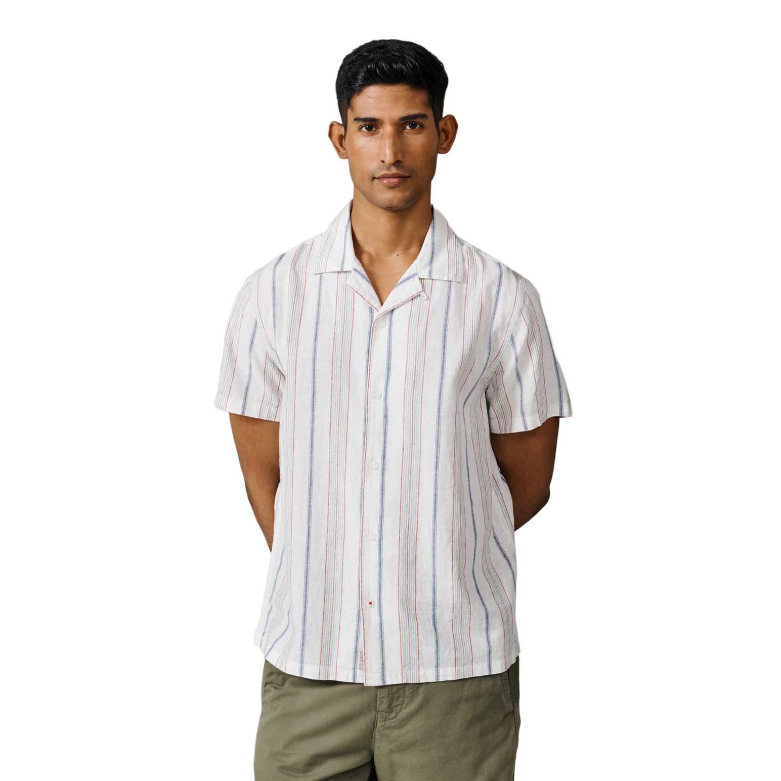 Aubin Abbey Cuban Collar Short Sleeved Shirt
